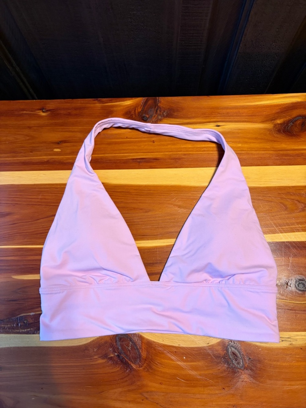 CRZ YOGA Light Pink Halter Bikini Top